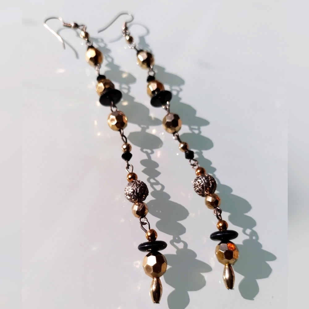 80s Handmade Dangling Earrings